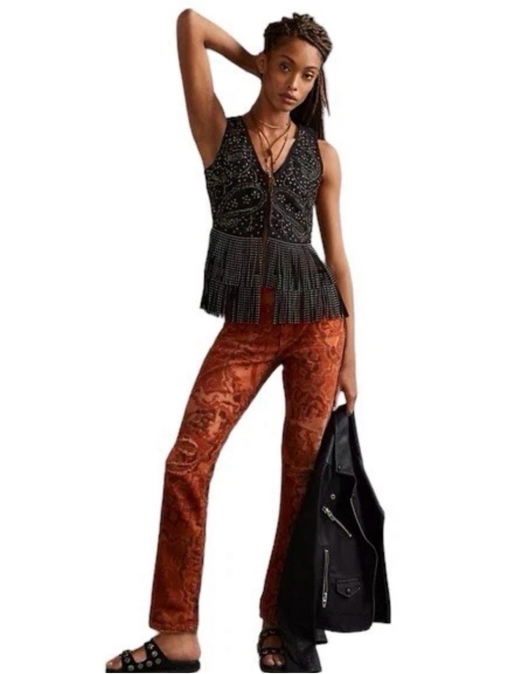 Pilcro bohemian boyfriend jeans